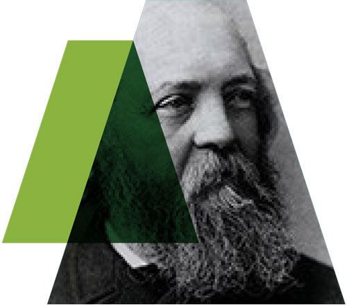 graphic element featuring Landscape Architect Frederick Law Olmsted